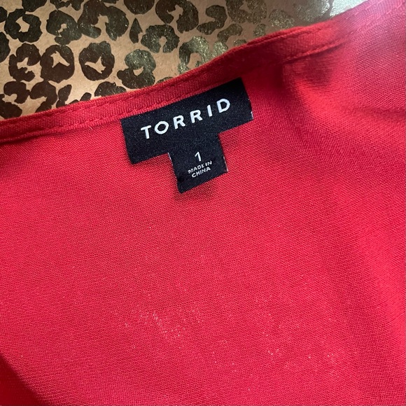 Red Smocked Chest Long Sleeve Blouse 💋 - Picture 4 of 5